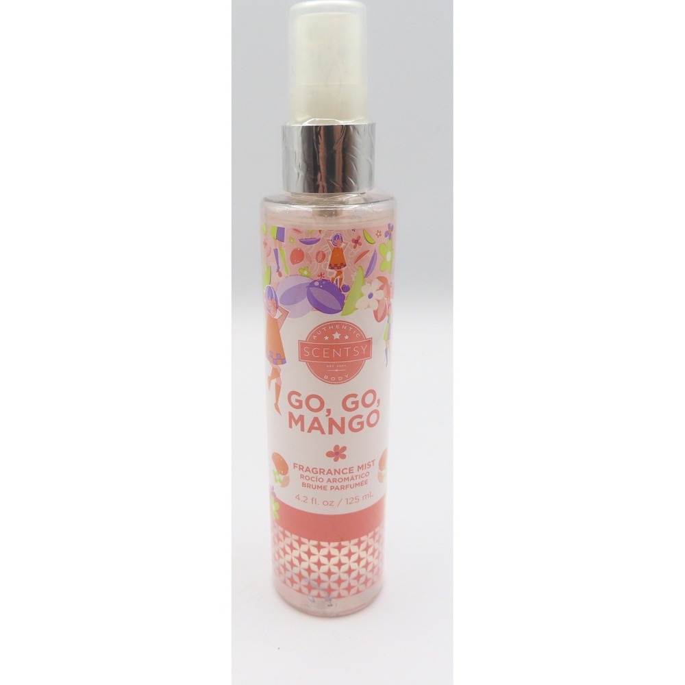 Scentsy Go Go Mango Fragrance Mist 4.2 fl oz Body Spray with Aloe Retired NEW